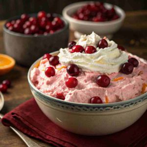 Recette Cranberry Fluff – Retro Thanksgiving Dessert Salad