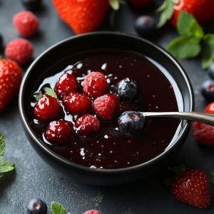 Recette Sublimez Vos Desserts avec la Sauce Caramel aux Petits Fruits Rouges : Un Délice Irresistible