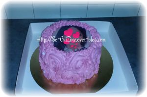 Recette Cake Design : Rose Cake