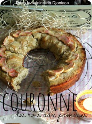 Recette Couronnes des rois aux pommes, sans gluten  – #Vegan