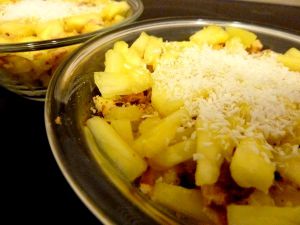Recette Ananas au crumble coco