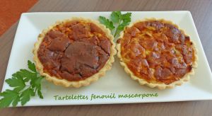 Recette Tartelettes fenouil mascarpone
