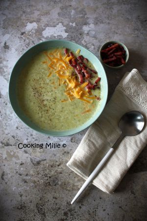 Recette Soupe au brocoli et cheddar