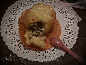 Recette Muffins coeur nutella