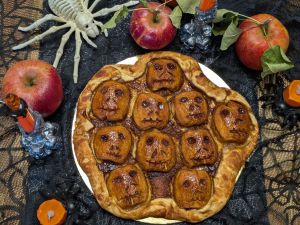 Recette Tarte aux pommes-squelettes