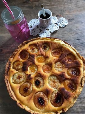 Recette Tarte abricots/crème d'amande et fève Tonka