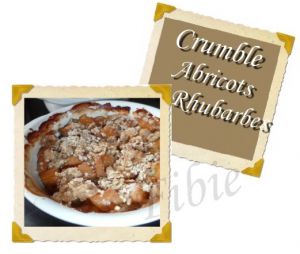 Recette Crumble abricots / rhubarbes