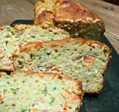 Recette Cake saumon courgette (ig bas)