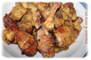 Recette Cuisses de poulet et ses pommes de terre rôties ( Extra Crisp )