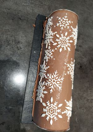 Recette Bûche chocolat poires