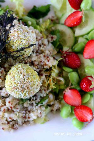 Recette Salade de quinoa et falafels vegan