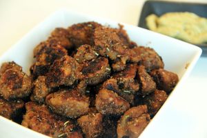 Recette Dés de seitan panés