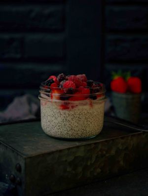 Recette Pudding de graines de chia aux fruits rouges