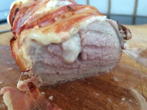 Recette Filet mignon de porc au lard et morbier