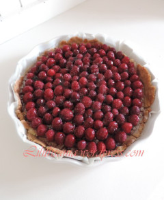 Recette Tarte aux framboises/amandes {vegan et sans gluten}