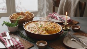 Recette Gratin de butternut au fromage frais : douceur fondante, herbes fraîches et crème onctueuse pour réchauffer vos soirées d’hiver