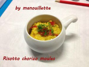 Recette Risotto chorizo - moules