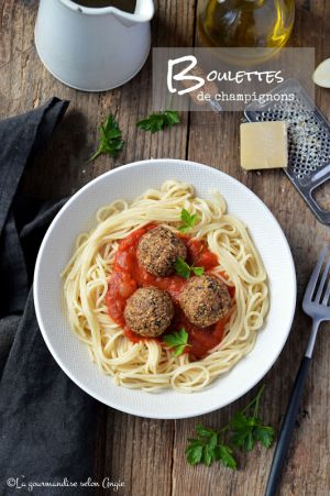 Recette Boulettes aux champignons persillés #vegan #sans gluten