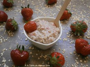 Recette Porridge de fraises Darselect, Chia et Coco ~ Végétalien ~