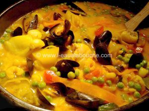 Recette Soupe De Poisson, Baudroie, Crevettes Et Moules Au Lait De Coco