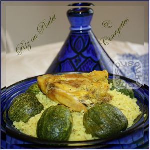 Recette Riz au poulet et courgettes-Cuisine marocaine