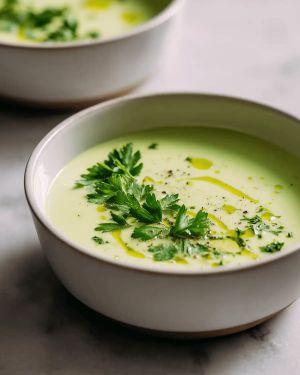 Recette Soupe détox aux légumes verts au Airfryer
