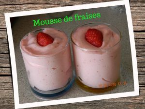 Recette Mousse de fraises