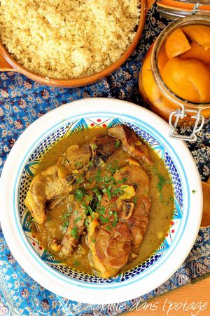 Recette Tajine d'agneau au citron confit