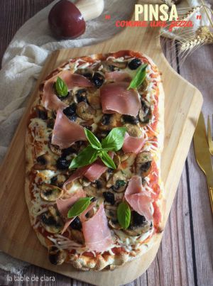 Recette Pinsa " comme une pizza "