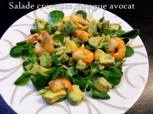 Recette Salade de crevettes mangue avocat