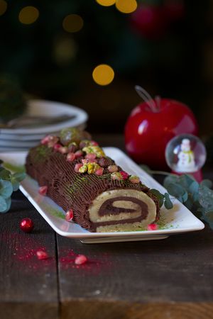 Recette Bûche roulée de Noël vegan