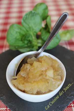 Recette Confit d'Oignons aux Pommes