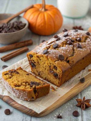 Recette Pumpkin Chocolate Chip Bread Recipe – Moist, Spiced & Chocolatey