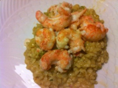 Recette Risotto aux langoustines et potiron