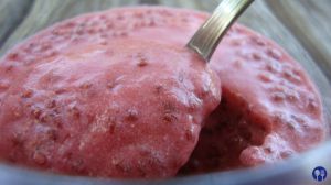 Recette Pudding de chia au coco et aux fraises