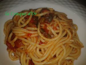 Recette Spaghetti au fenouil sauvage et tomates
