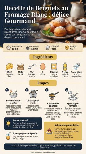 Recette Beignets au Fromage Blanc : délice Gourmand