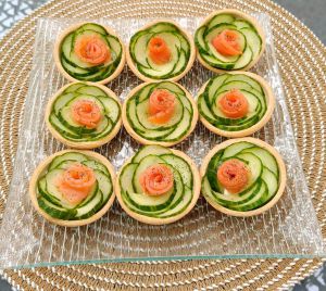 Recette Tartelettes fraîcheur concombre truite fumée