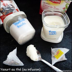 Recette Yaourt au thé (ou infusion)