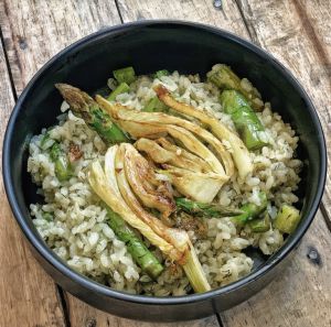 Recette Risotto al finocchio et asperges