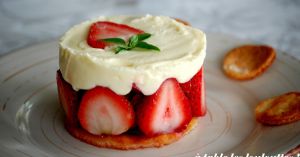 Recette Délice de fraises basilic et mascarpone