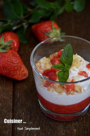 Recette Verrine Fraise - Mousse Mascarpone