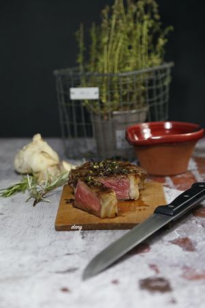 Recette Faux filet de bœuf au beurre d’herbes à la plancha