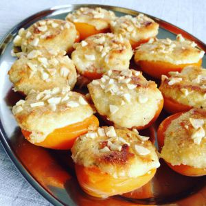 Recette Abricots fourrés aux amandes & mascarpone