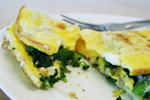 Recette D'omelette aux pissenlits et au lard