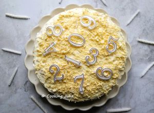 Recette Gâteau d'anniversaire aux framboises