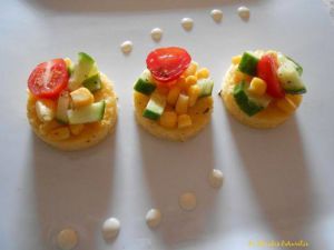 Recette Ronde de polenta crémeuse aux légumes d'été