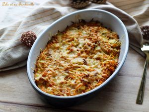 Recette Gratin léger aux carottes & poireaux