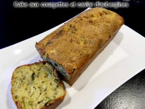 Recette Cake aux courgettes et caviar d'aubergines