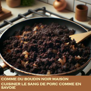 Recette D'émietté de boudin noir fait maison (recette savoyarde)